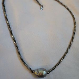 LUC 925 CN BEADED NECKLACE WITH BAROQUE PEARL